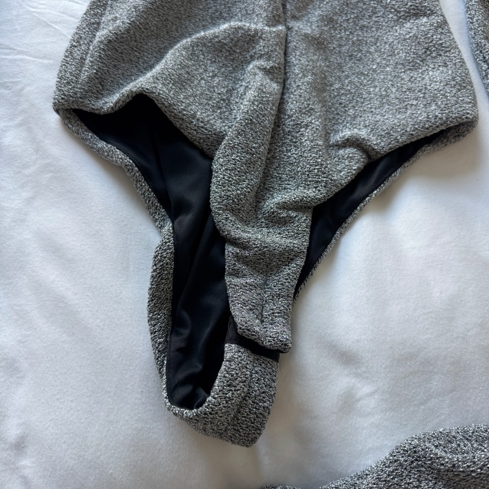 Zara Metallic Bodysuit + Mini Skirt Set XS - Picture 3 of 4